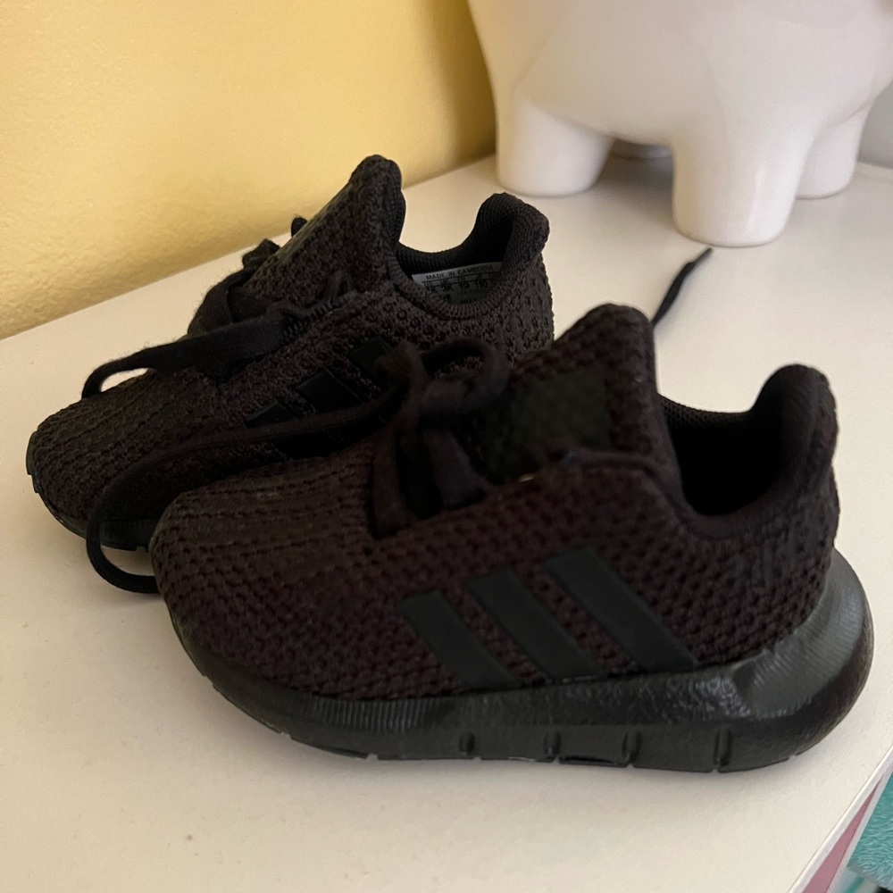 Black Adidas Baby Shoes - Size US 4K